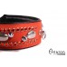 Avalon - QUEST - Collar med spisse nagler og strass - Rød og sort Avalon - QUEST - Collar med spisse nagler og strass - Rød og sort