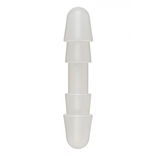 Doc Johnson - Vac-U-Lock - Frosted Dobbelplugg - Hvit Doc Johnson - Vac-U-Lock - Frosted Dobbelplugg - Hvit