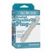 Doc Johnson - Vac-U-Lock - Frosted Dobbelplugg - Hvit Doc Johnson - Vac-U-Lock - Frosted Dobbelplugg - Hvit