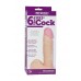Doc Johnson - Vac-U-Lock - UR3 Ultraskyn - Dildo med Pung 6" - Lys Hudfarge