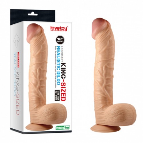 Lovetoys Legendary KingSize Dildo - 12" med Sugekopp Lovetoys Legendary KingSize Dildo - 12" med Sugekopp