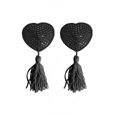 Ouch! - Nipple Tassels Heart - Brystsmykker Sort 