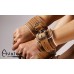 Avalon - LUST - Collar og Cuffs, 5 deler, Brunt og Hvitt