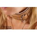 Avalon - LUST - Collar og Cuffs, 5 deler, Brunt og Hvitt