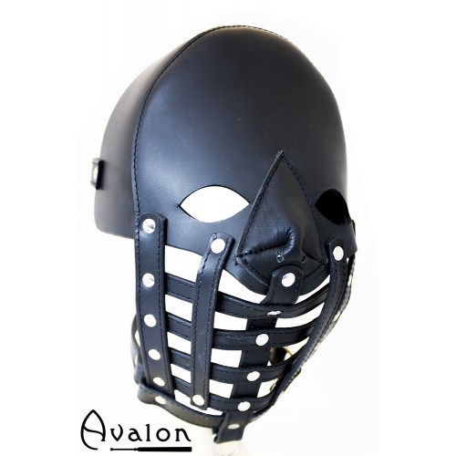 Avalon - WARDEN - Maske i lær med gitter Avalon - WARDEN - Maske i lær med gitter