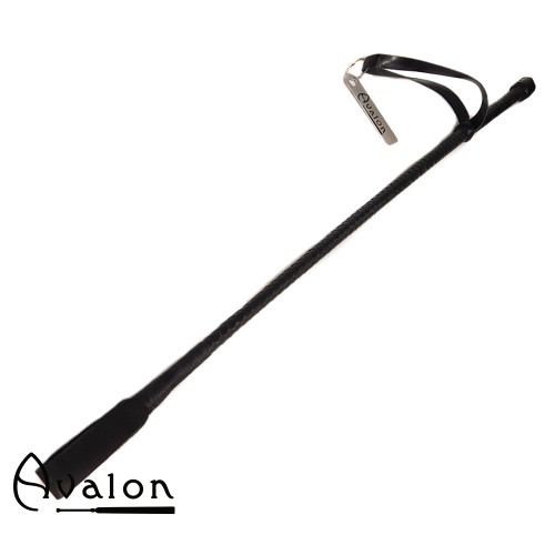 Avalon - LANCE - Klassisk Ridepisk i Lær - Sort Avalon - LANCE - Klassisk Ridepisk i Lær - Sort