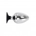Medium Buttplug med Sugekopp - Metall Medium Buttplug med Sugekopp - Metall