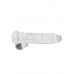 Realrock – Crystal Clear – Realistisk Dildo med Pung – Transparent - 23 cm Realrock – Crystal Clear – Realistisk Dildo med Pung – Transparent - 23 cm