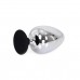 Stor Buttplug med Sugekopp - Metall Stor Buttplug med Sugekopp - Metall