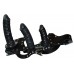 ZADO - Leather String - Strap-on lærtruse med tre dildoer ZADO - Leather String - Strap-on lærtruse med tre dildoer