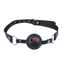 BQS - Ballgag med pustehull - Sort