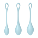 Satisfyer - Yoni Power 2 - Vaginakule Sett - Lyseblå Satisfyer - Yoni Power 2 - Vaginakule Sett - Lyseblå