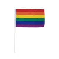 Pride flagg på pinne - Pride - Liten