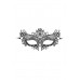 Ouch! Black & White - Queen maskerademaske med Blonder - Sort