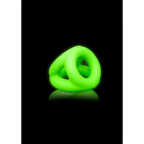 Ouch! Tri-Ring Penis og Pungring - Glow in the dark Ouch! Tri-Ring Penis og Pungring - Glow in the dark