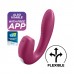 Satisfyer - Sunray - Trykkbølgevibrator med APP - Berry Rød Satisfyer - Sunray - Trykkbølgevibrator med APP - Berry Rød