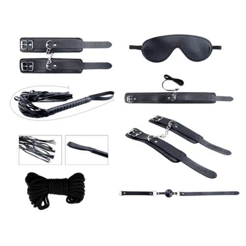 Alive - Secret Desires - Bondagesett med 8 deler - Sort Alive - Secret Desires - Bondagesett med 8 deler - Sort