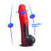 Silexd Fantasy - Devil Dildo - Liquid Silicone - Rød og Sort Silexd Fantasy - Devil Dildo - Liquid Silicone - Rød og Sort