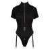 Cottelli Collection - Politi Kostyme - Body med strømpeholder