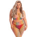 Pink Lipstick - Rainbow Stockings - Queen Size Pink Lipstick - Rainbow Stockings - Queen Size