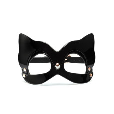 Kinky Diva - High Gloss Cat Mask - Sort