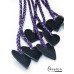 AVALON - Morgause - Sort flogger med lilla hjerter 