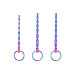 BQS - Penispluggsett 3 pk - Regnbue