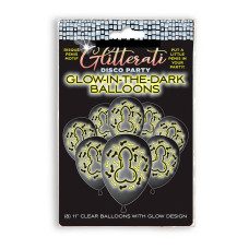 Glitterati - Glow In The Dark Ballonger - Penis motiv