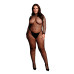 Le Desir - Fishnet Catsuit med lange ermer - Queen Size - XL til 4XL Le Desir - Fishnet Catsuit med lange ermer - Queen Size - XL til 4XL