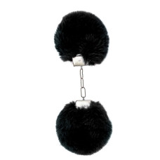 Gnist - Håndjern med Plysj - Sort 