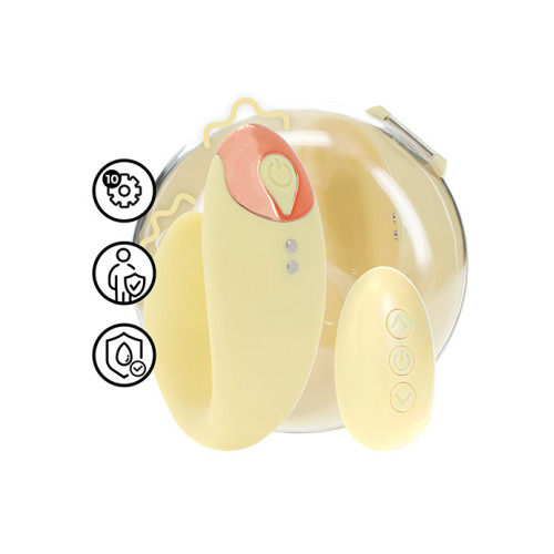 Loveline - Daydream - Parvibrator med ladeetui - Pastell gul Loveline - Daydream - Parvibrator med ladeetui - Pastell gul