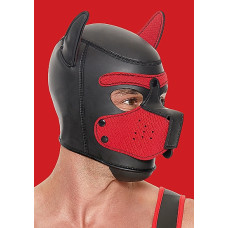 Ouch! Puppy Play - Hundemaske i Neopren - Rød