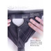 Ouch! Vibrating Strap-on Thong med Strømpebånd - XL/XXL