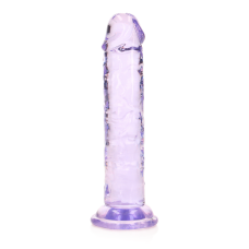 Realrock – Crystal Clear – Enkel Realistisk Dildo – Lilla - 14.5 cm