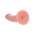 Realrock - Dual Density Vibrator Dildo med Sugekopp - 6"/15,5cm - Beige