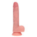 Realrock - Dual Density Vibrator Dildo med thrusting - 7"/17,8cm - Beige Realrock - Dual Density Vibrator Dildo med thrusting - 7"/17,8cm - Beige