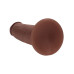 Realrock - Dual density sliding skin - Dildo i silikon - 8"/21cm - Brun
