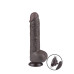 LoveToy – 9.5" Sliding Skin Dildo – Mørk Hudfarge LoveToy – 9.5" Sliding Skin Dildo – Mørk Hudfarge