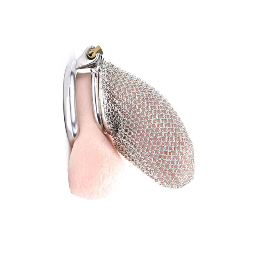 Chainmail Chastity Cage - Kyskhetsbur med ringbrynje design - X-Large Chainmail Chastity Cage - Kyskhetsbur med ringbrynje design - X-Large