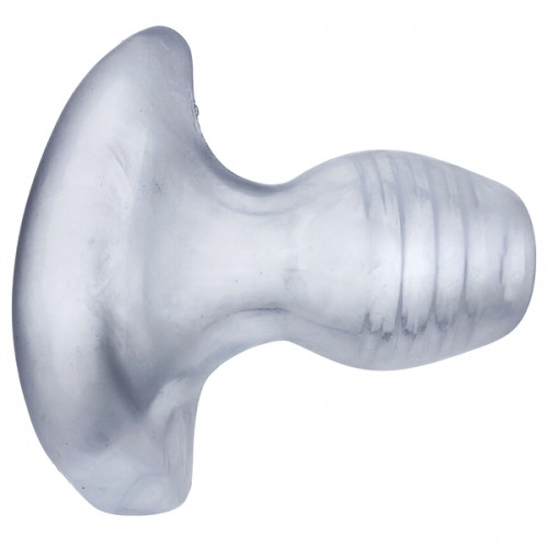 Oxballs - Glowhole-1 Fuckplug - Tunnelplug med Led - Clear frost - S Oxballs - Glowhole-1 Fuckplug - Tunnelplug med Led - Clear frost - S