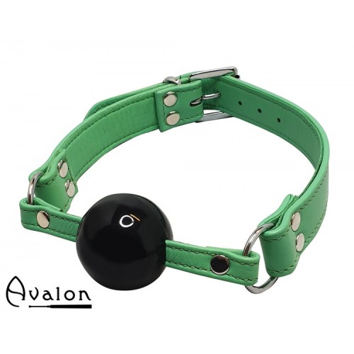 Avalon - Sengekos - SIRENE - Grønn Gag med Sort Ball 40 mm Avalon - Sengekos - SIRENE - Grønn Gag med Sort Ball 40 mm