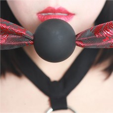 BQS - Ballgag med rød sateng 