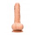 RealRock - Dildo med pung - 10" / 27 cm - Lys hudfarge RealRock - Dildo med pung - 10" / 27 cm - Lys hudfarge
