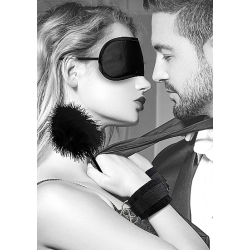 Ouch! Black & White -  Introduksjons Bondage Sett #2 - 4 deler - Sort