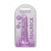 Realrock – Crystal Clear – Enkel dildo med sugekopp – Lilla - 17 cm Realrock – Crystal Clear – Enkel dildo med sugekopp – Lilla - 17 cm