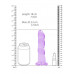 Realrock – Crystal Clear – Enkel dildo med sugekopp – Lilla - 17 cm Realrock – Crystal Clear – Enkel dildo med sugekopp – Lilla - 17 cm