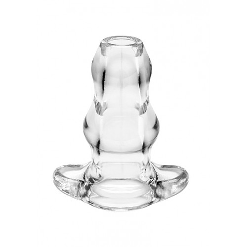 Perfect Fit - Double Tunnel Buttplug, Medium - Transparent Perfect Fit - Double Tunnel Buttplug, Medium - Transparent