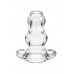 Perfect Fit - Double Tunnel Buttplug, Medium - Transparent Perfect Fit - Double Tunnel Buttplug, Medium - Transparent