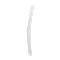 Realrock – Crystal Clear – Dobbeldildo – Transparent - 42 cm