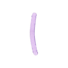 Realrock – Crystal Clear – realistisk Dobbeldildo – Lilla - 34 cm